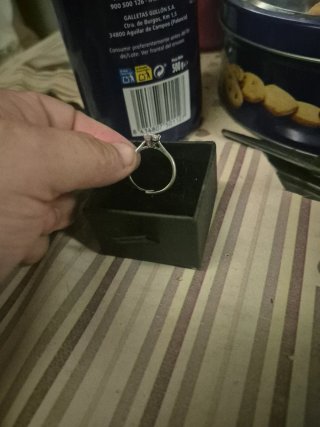 Anillo plata con circonita