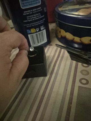 Anillo plata con circonita