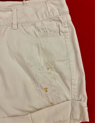 Pantalón corto shorts blancos mujer talla 42/9