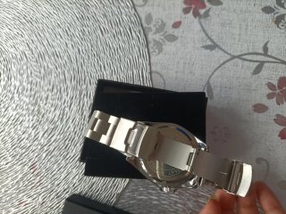 Reloj Seiko Automático Negro y Plateado
