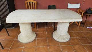 Mesa de piedra para jardín/terraza