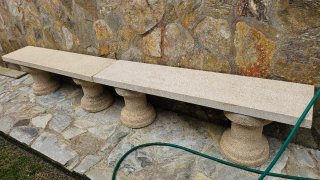 Mesa de piedra para jardín/terraza