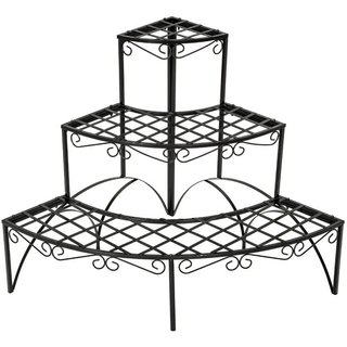 Scaffale per piante, rotondo, a 3 piani · Metallo