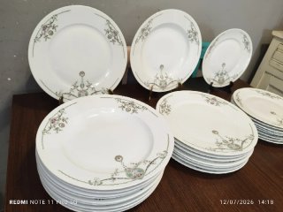 Vajilla Porcelana Bohemia Checoslovaquia Vintage