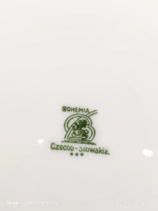Vajilla Porcelana Bohemia Checoslovaquia Vintage