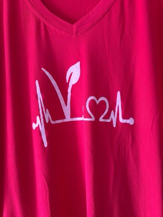 Camiseta Roja Mujer Talla 2XL