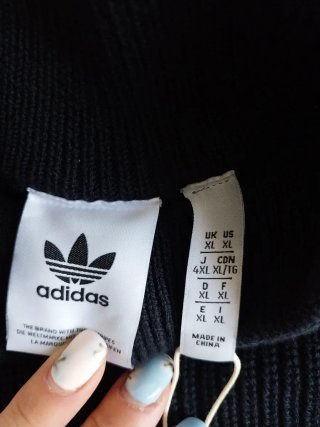 Jersey Adidas Negro Media Cremallera