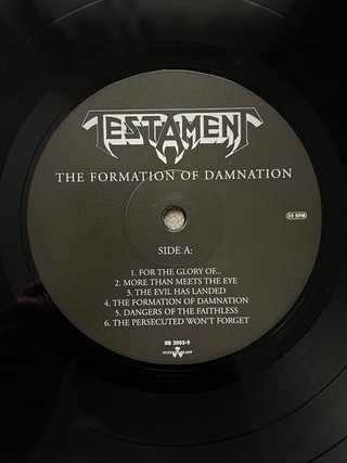 Vinilo Testament “The Formation of Damnation”