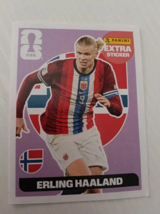 Cromos Haaland Mundial Panini Extra Sticker