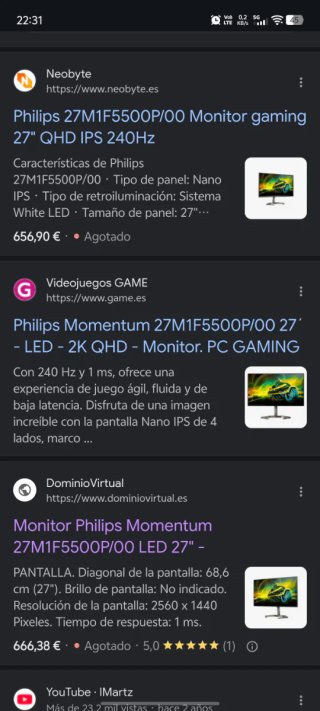 Monitor Philips 2560x1440p