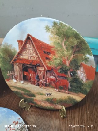 LIMOGES Set 3 Platos Porcelana Francesa VINTAGE.