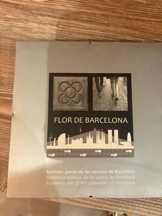 Baldosa Barcelona Flor Gaudí