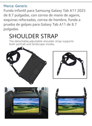 Funda Samsung Galaxy Tab A11 8.7 Antigolpes