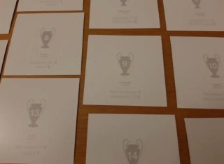 Tarjetas Champions Real Madrid.
