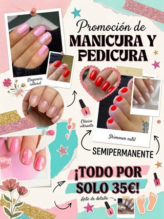 Promoción Manicura y Pedicura Semipermanente