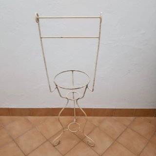 Pie de lavabo metal beige