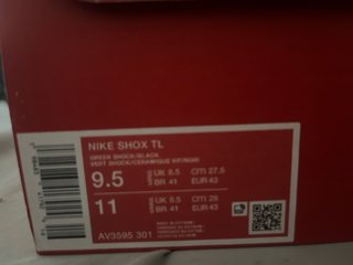 Nike Shox R4 Verde Naranja Talla 42