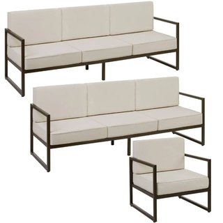 Set lounge da giardino Comosa per 7 persone, imbottitura XXL