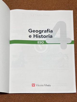 Libro Geografía e Historia 4.2 Eso Vicens Vives