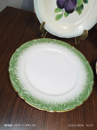 Lote 7 Platos Antiguos Porcelana DISEÑOS VARIADOS