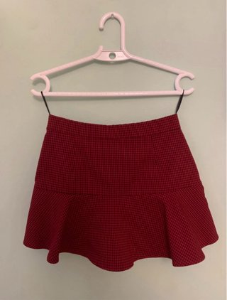 Falda pantalón Zara cuadros XS