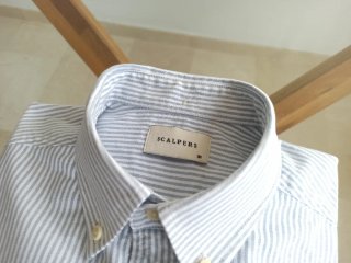 Camisa Hombre Scalpers Rayas Azul Talla 38 S