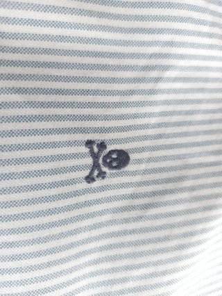 Camisa Hombre Scalpers Rayas Azul Talla 38 S