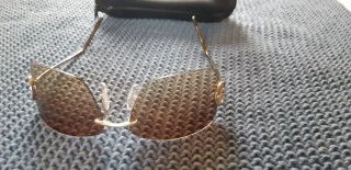 Gafas de sol Giorgio Armani Marrón y Dorado
