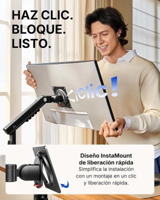 Soporte Doble Monitor 13-32 VESA 75/100mm