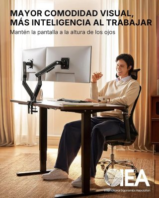 Soporte Doble Monitor 13-32 VESA 75/100mm