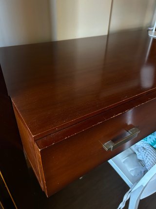 Mueble aparador madera oscura