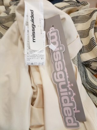 Vestido largo Missguided rayas talla L