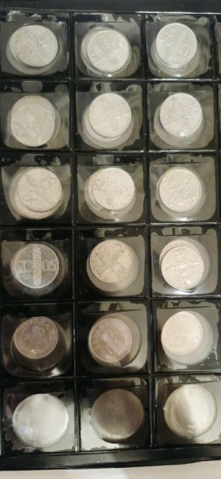 Lote 65 monedas de 50 CTS pesetas