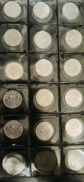 Lote 65 monedas de 50 CTS pesetas