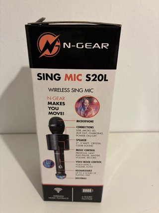 Micrófono N-GEAR Kids Sing Mic S20L