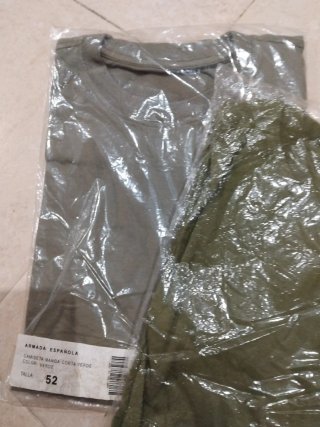 6 Camisetas Verdes Armada Española Talla 52