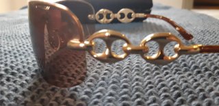Gafas de Sol Gucci Marrones y Doradas