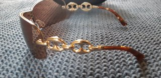 Gafas de Sol Gucci Marrones y Doradas