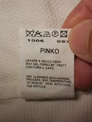 Giacca Pinko piquet cotone bianca tg 42