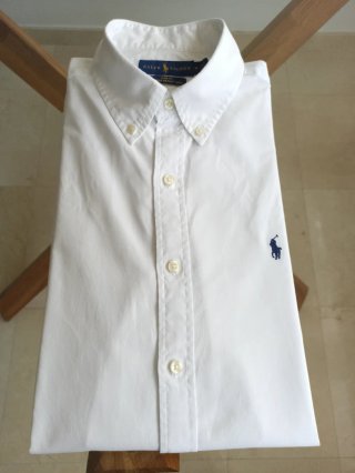 Camisa Hombre Polo Ralph Lauren Blanca Talla M