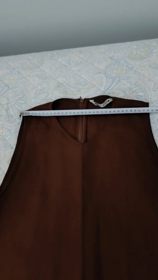 Vestido largo lino Zara