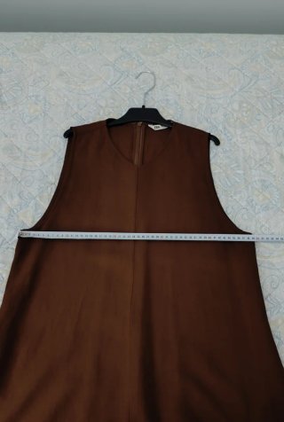 Vestido largo lino Zara