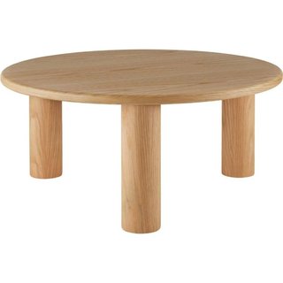Tavolino da caffè Sisi, rotondo, gambe in legno massiccio