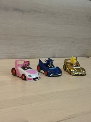 Set 3 Modellini Sonic All-Stars Racing con LED