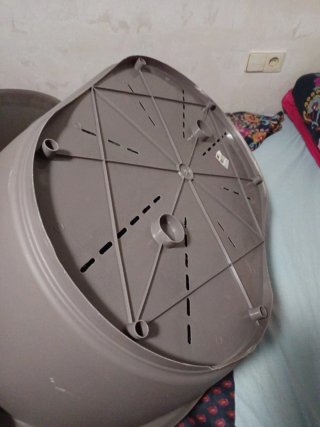 Cama para perro de plástico resistente