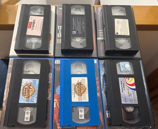 Lote 5 Películas VHS CAJA VIDEOCLUB