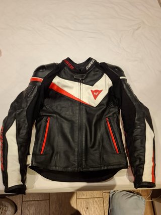 Mono de dos piezas Dainese Negro/Blanco/rojo