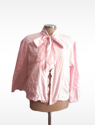 Blusa rosa con lazo grande estilo hime gyaru