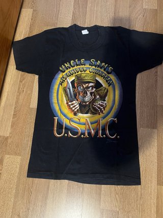 Camiseta Vintage Uncle Sam's USMC jrs enterprise