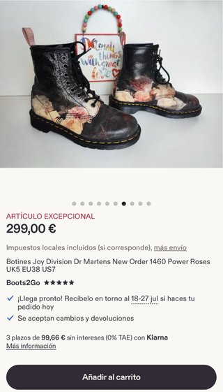 Botas Dr. Martens Edición Limitada Talla 40